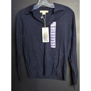 LOFT Womens V Neck Long Sleeve Lightweight Casual Shirt Top Size XS Everyday